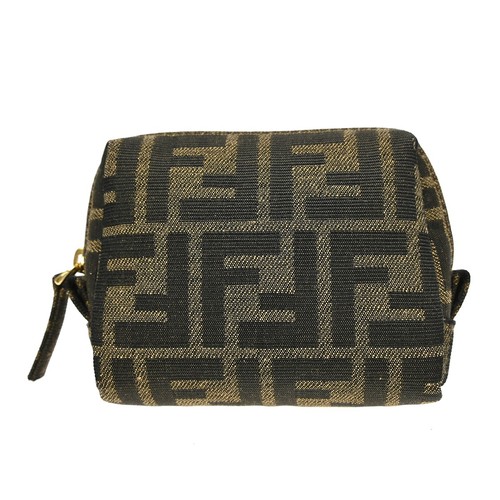 Best08 fendi brown zucca pouch - best08,