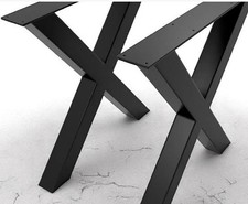 Set 2 Gambe Tavolo a X in