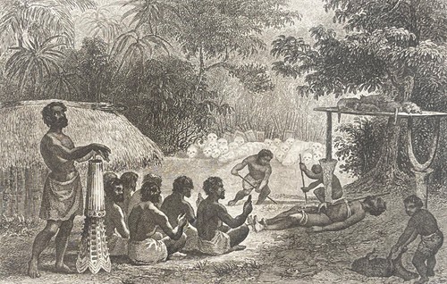 Tahiti moraï cimitero - un,