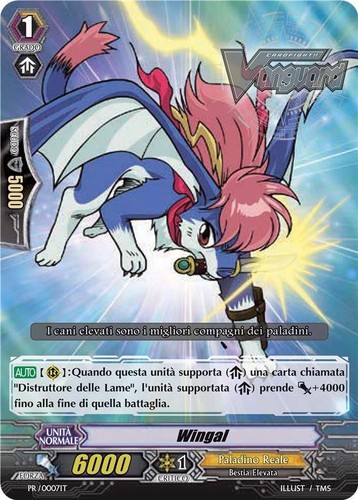 Vanguard tcg wingal 0007it - wingal, pr/0007it