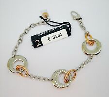 da59€ 2JEWELS OUTLET BRACCIALE DONNA RAGAZZA ANELLI COL. ARGENTO DORATI FIRMATO
