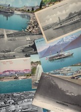 SWISS SVIZZERA - lotto di 12 cartoline formato piccolo - NAVI IMBARCAZIONI - ZT9