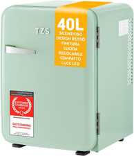 - Mini Frigorífico Retro 40L Silencioso - Pequeño Minifrigo Diseño Vintage Con L