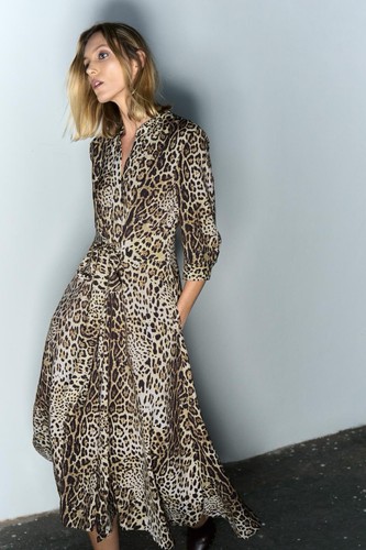 Abito zara leopardato stampa - abito,
