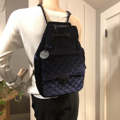Zaino trapuntato velluto - , navy