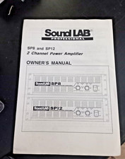 ISTRUZIONI / MANUALE SOUND LAB PROFESSIONAL SP8 / SP10 POWER AMPLIFIER