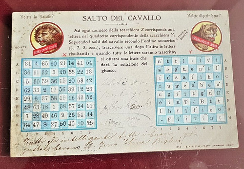 Cartolina salto del cavallo - salto,