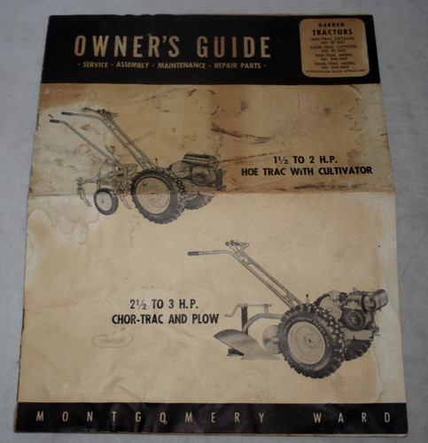 Montgomery ward hoe trac - ward, hoe-trac