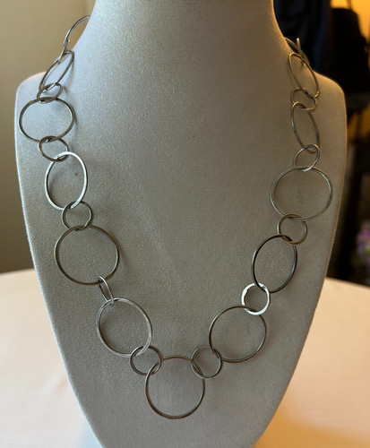 Collana catena maglia - , rotonda