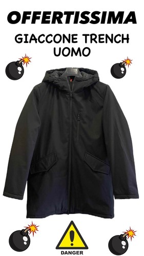 Trench uomo elegante invernale - uomo,