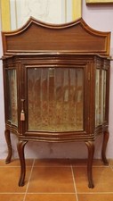 Vetrinetta cristalliera antica anni '30 stile inglese.