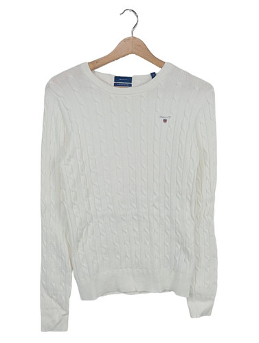 Maglione girocollo gant bianco - maglione,