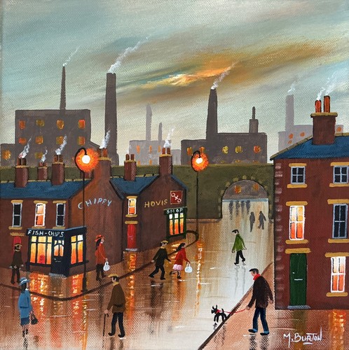 Mal burton dipinto olio - mal.burton,