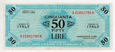 50 LIRE - Fifty AM Lire -