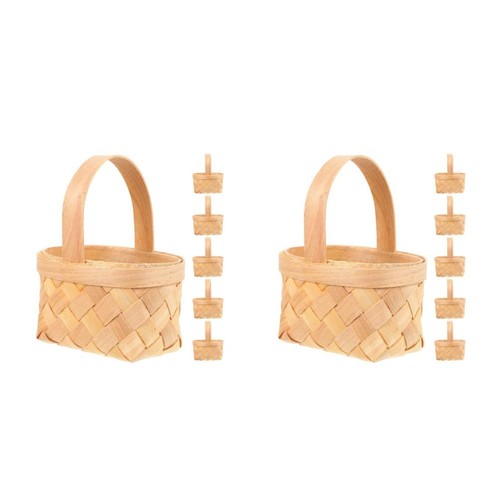 Set cestino intrecciato - of, 2
