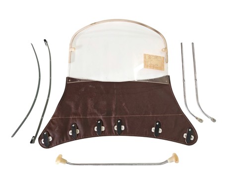 Parabrezza sidecar marrone