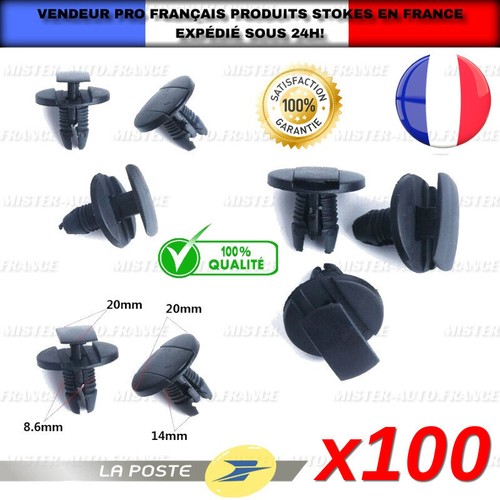 100x agrafe clips fixation - agrafe,