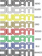 3 Adesivi DUCATI per serbatoio