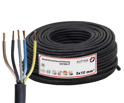 Cavo gomma h07rn 5x10 - in,