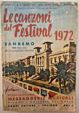 Libretto Le canzoni del Festival di Sanremo 1972