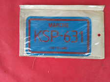 TARGA IN GOMMA CON SCRITTA IN