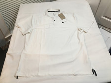 Polo Nike Golf Dri-Fit Tour Texture Blade SS bianca nuova con etichette $80,00