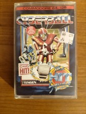 Cyberball Commodore 64 c64 hit squad cassetta testata e funzionante