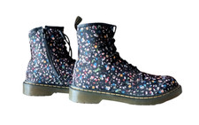 Dr Martens Delaney polacchine anfibi floreali nylon antipioggia EU 37 UK 4 US wo