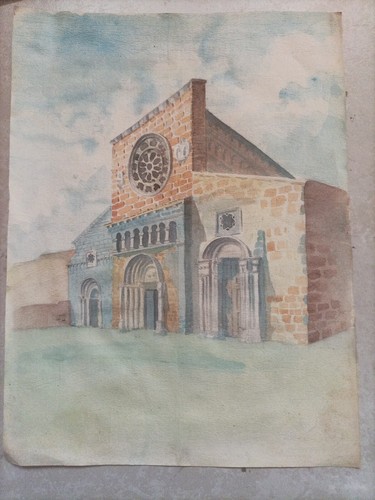 Antico disegno acquerello - antico,