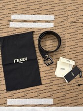 Cintura nera reversibile FF