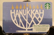 CARTA REGALO STARBUCKS 2025 " HAPPY HANUKKAH " NUOVA 🕎 OTTIMO PREZZO