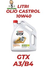 5 LITRI OLIO MOTORE CASTROL GTX 10W40 A3/B4 