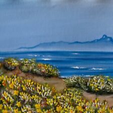 Arianna Capponi Acrilico carta Tecnica mista arte figurativa paesaggio Circeo