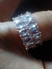 Anello Diamante Riempito Oro