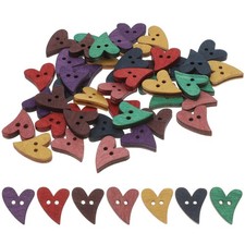  100 Pcs Bottoni in Legno