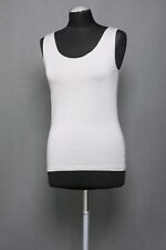 Sarah Pacini Top Donna S Grigio Chiaro Senza Maniche Collo Rotondo Jersey