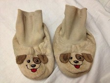 H&M Pantofole beige con faccia di cane - N° 20/21 - Usate