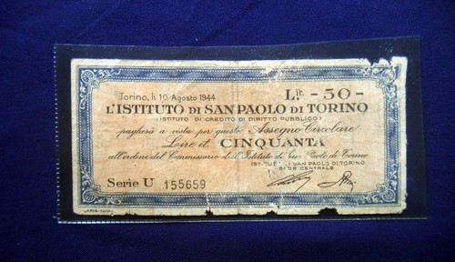 1944 banconota assegno - 1944,