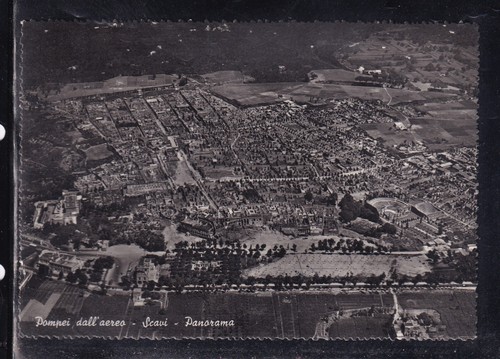 Cartolina pompei dall aereo - pompei, dall'aereo