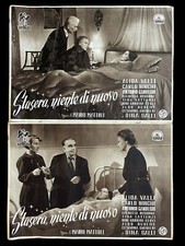 Coppia Antiche Locandine Film Cinema Stasera Niente Di Nuovo Anni 40 Originale