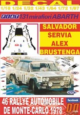 DECAL FIAT 131 ABARTH S.SERVIA