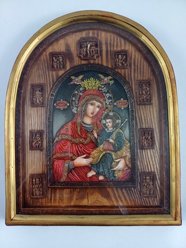 Icona sacra bizantina madonna - sacra,