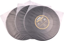 LP - Custodie Interne in Vinile Trasparente, Antistatiche, Con Fondo Rotondo, pe