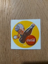 VECCHIO ADESIVO ORIGINALE / Old Original Sticker COCA COLA (cm 6 x 6) b