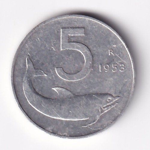 Italia lire 1953 - italia, 5