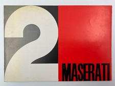 MASERATI MISTRAL 2 POSTI CATALOGO SALES BROCHURE DEPLIANT PROSPEKT AÑOS 60