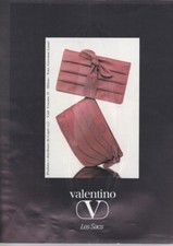 Pubblicità anni 80 VALENTINO LES SACS borse gastel pochette advertising