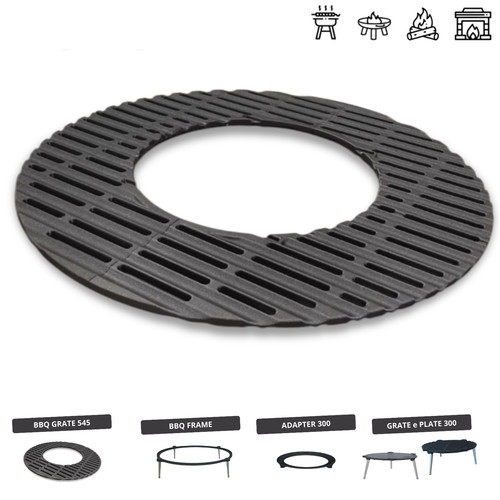 Griglia bbq circolare ghisa - circolare,