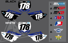 KIT TABELLE PORTANUMERO CROSS YAMAHA 125 - 250 - 450 TUTTE LE ANNATE