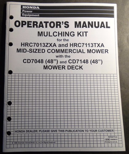 Kit mulching honda 1999 - mulching,